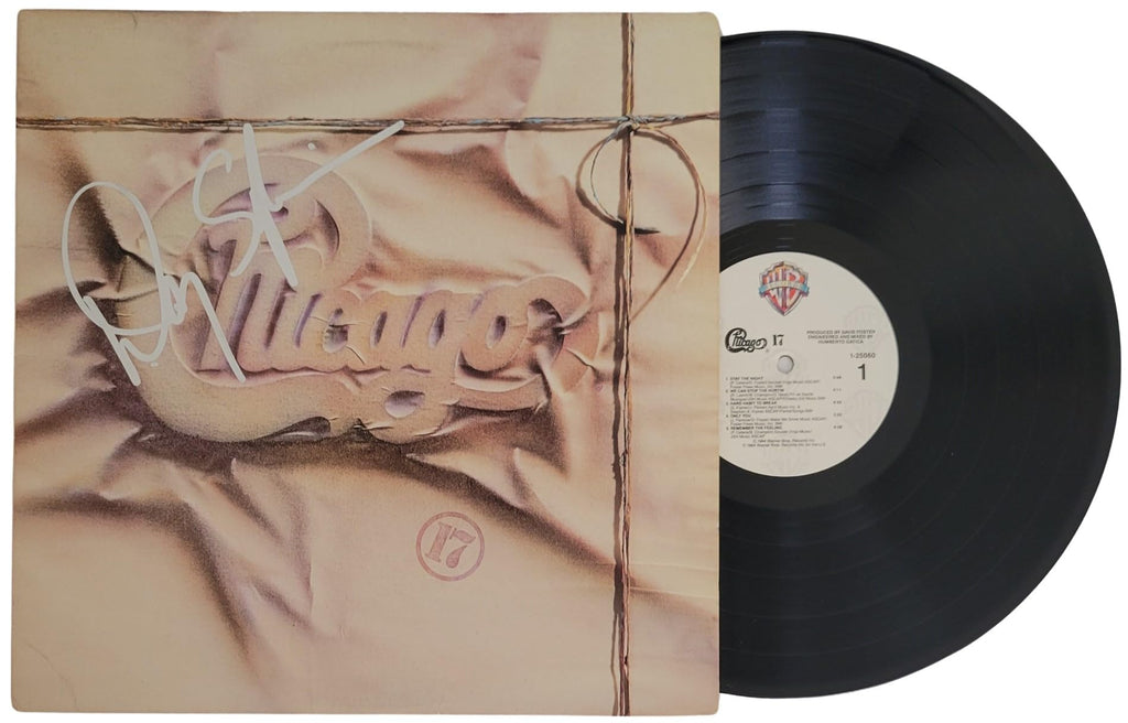 Danny Seraphine Signed Chicago 17 Album Vinyl Record COA Proof Autographed