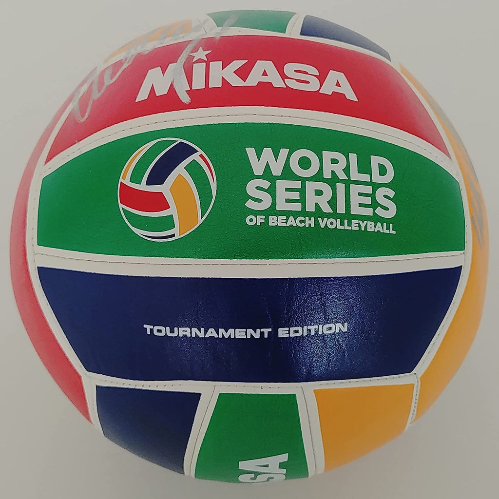 Laura Ludwig Kira Walkenhorst Germay Olympic volleyball players signed autographed World Series Volleyball COA Proof.