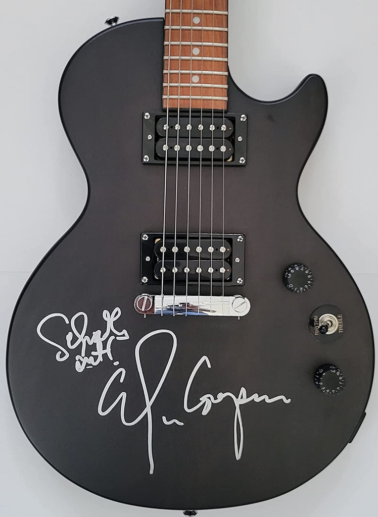 Alice Cooper signed Epiphone Les Paul guitar COA exact proof autographed star