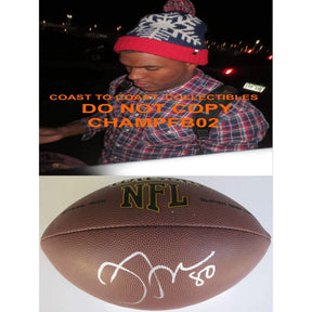 Julius Thomas, Miami Dolphins, Jaguars,Denver Broncos, Signed, Autographed, NFL Football, a COA with the Proof Photo of Julius Signing Will Be Included