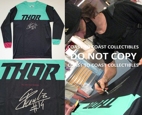 Dylan Ferrandis Supercross Motocross signed Thor Jersey COA proof autographed