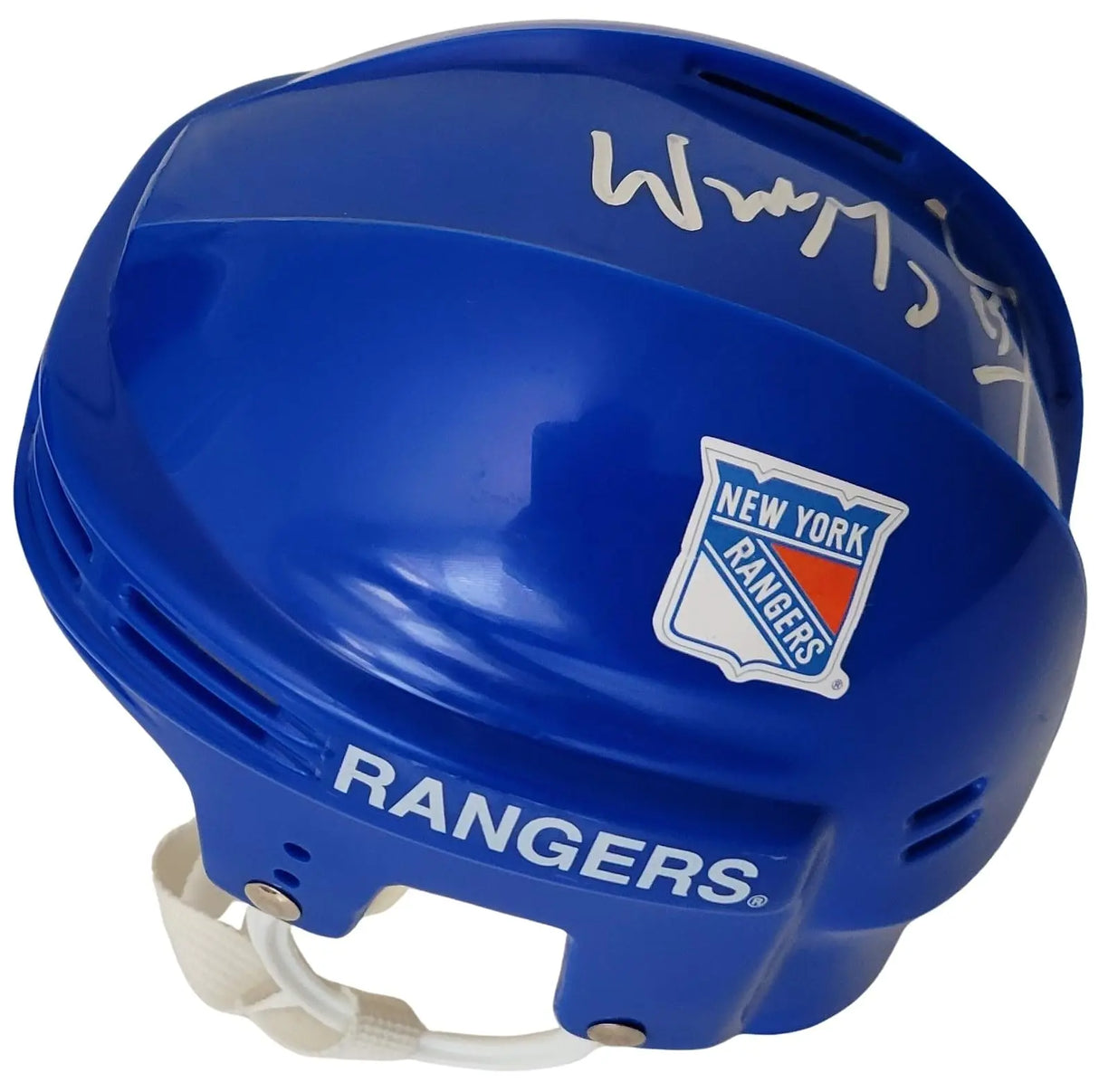 Wayne Gretzky signed New York Rangers Mini Hockey Helmet proof COA autographed