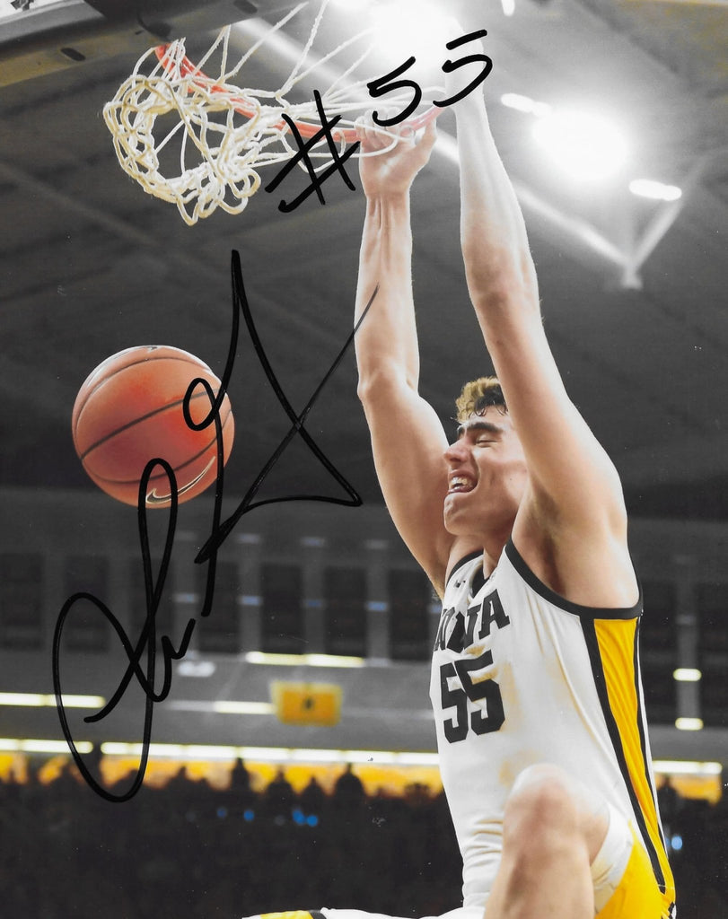 Luka Garza signed Iowa Hawkeyes basketball 8x10 photo COA autographed