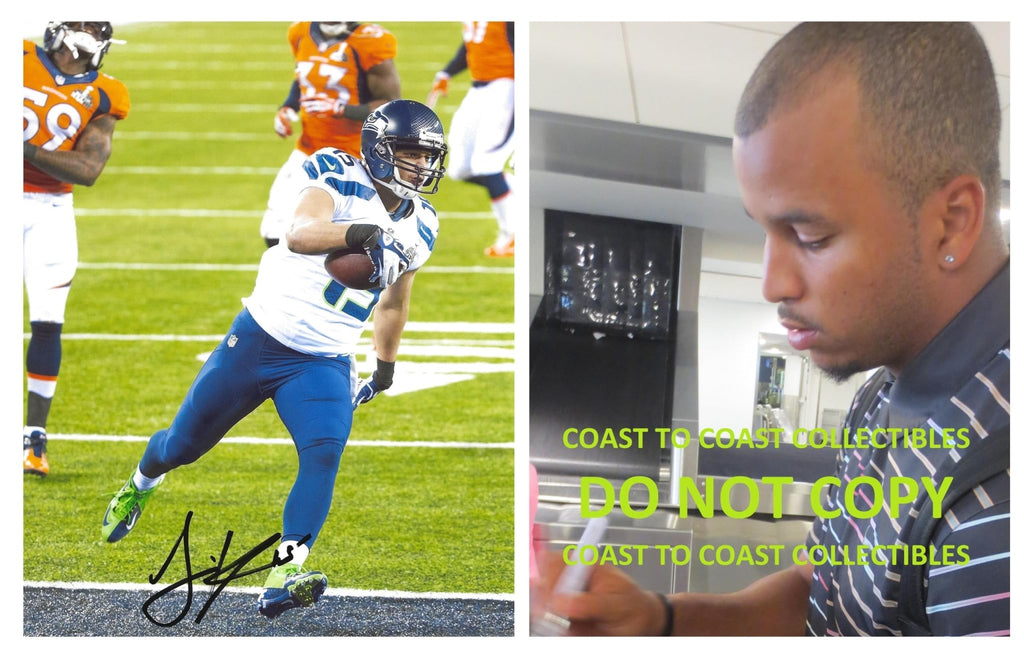 Jermaine Kearse signed Seattle Seahawks 8x10 football photo Proof COA autographed