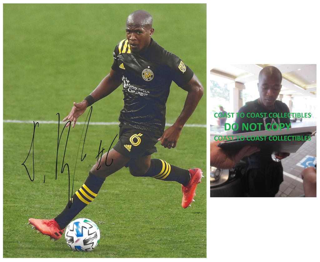 Darlington Nagbe signed Columbus Crew soccer 8x10 photo COA Proof autographed.