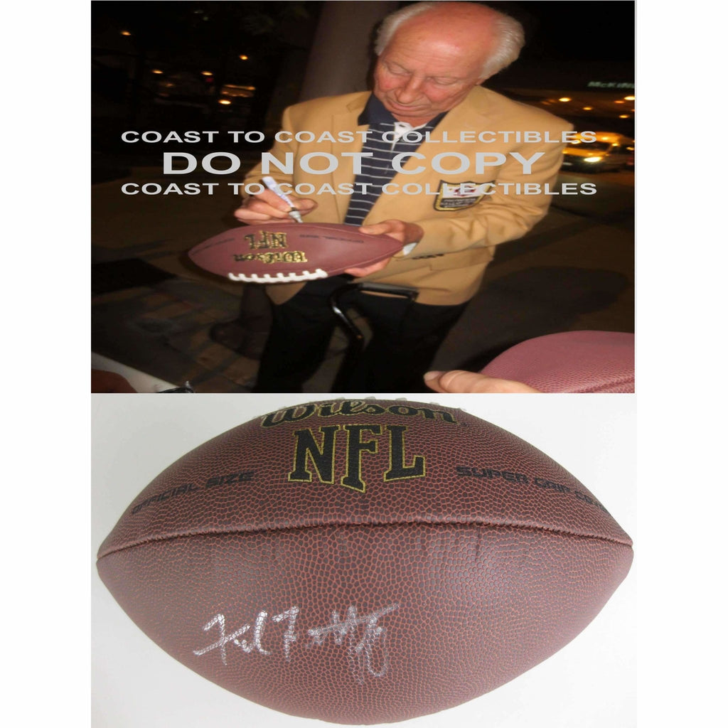 Fred Biletnikoff, Oakland Raiders, Fsu, Florida State, Signed, Autographed, NFL Football, a COA with the Proof Photo of Fred Signing Will Be Included