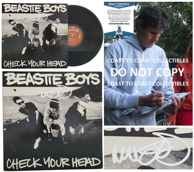 Mike Diamond signed Beastie Boys Check Your Head album vinyl Proof Beckett COA autographed STAR