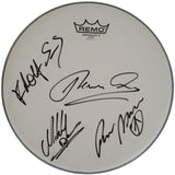 Scorpions band signed 12'' Drumhead Klaus Meine Rudolf Schenker COA exact proof star