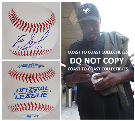 Lee Smith Chicago Cubs Boston Red Sox signed baseball COA proof autographed