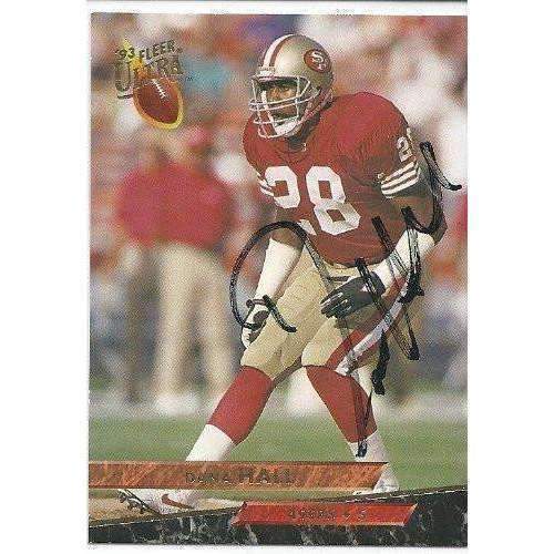 1993, Dana Hall, San Francisco 49ers, Signed, Autographed, Fleer Ultra Football Card, Card # 429,