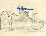 Tinker Hatfield signed Nike Air Jordan 4 8x10 photo COA proof autograph STAR