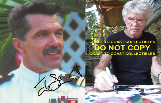 Tom Skerritt actor signed autographed Viper Top Gun 8x10 photo COA STAR