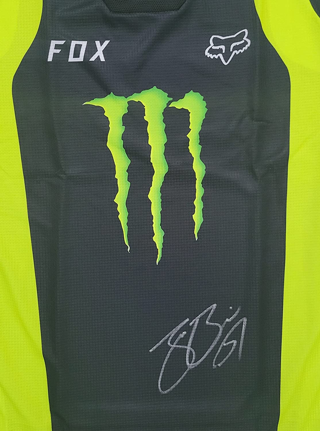 Justin Barcia Supercross Motocross signed Monster Jersey COA proof autographed