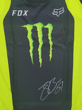 Justin Barcia Supercross Motocross signed Monster Jersey COA proof autographed