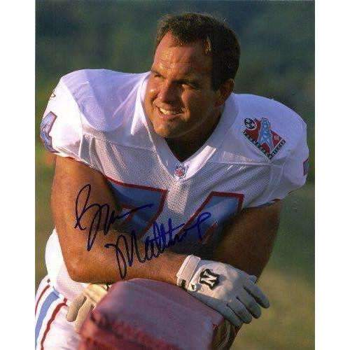 Bruce Matthews, Houston Oilers, Tennessee Titans,signed, Autographed, 8x10 Photo,