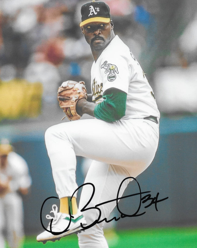 Dave Stewart signed Oakland A's baseball 8x10 photo COA proof autographed...