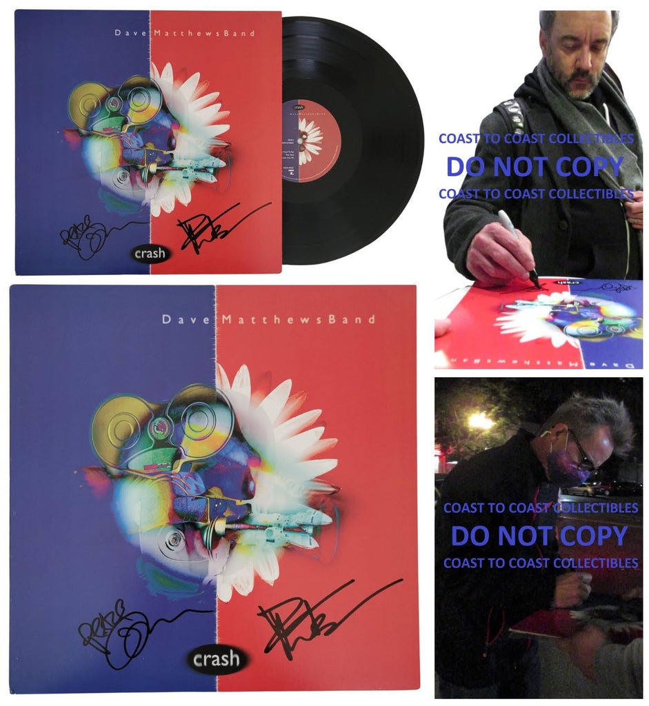 Dave Matthews signed Crash album COA exact proof autographed vinyl Tim Reynolds Star