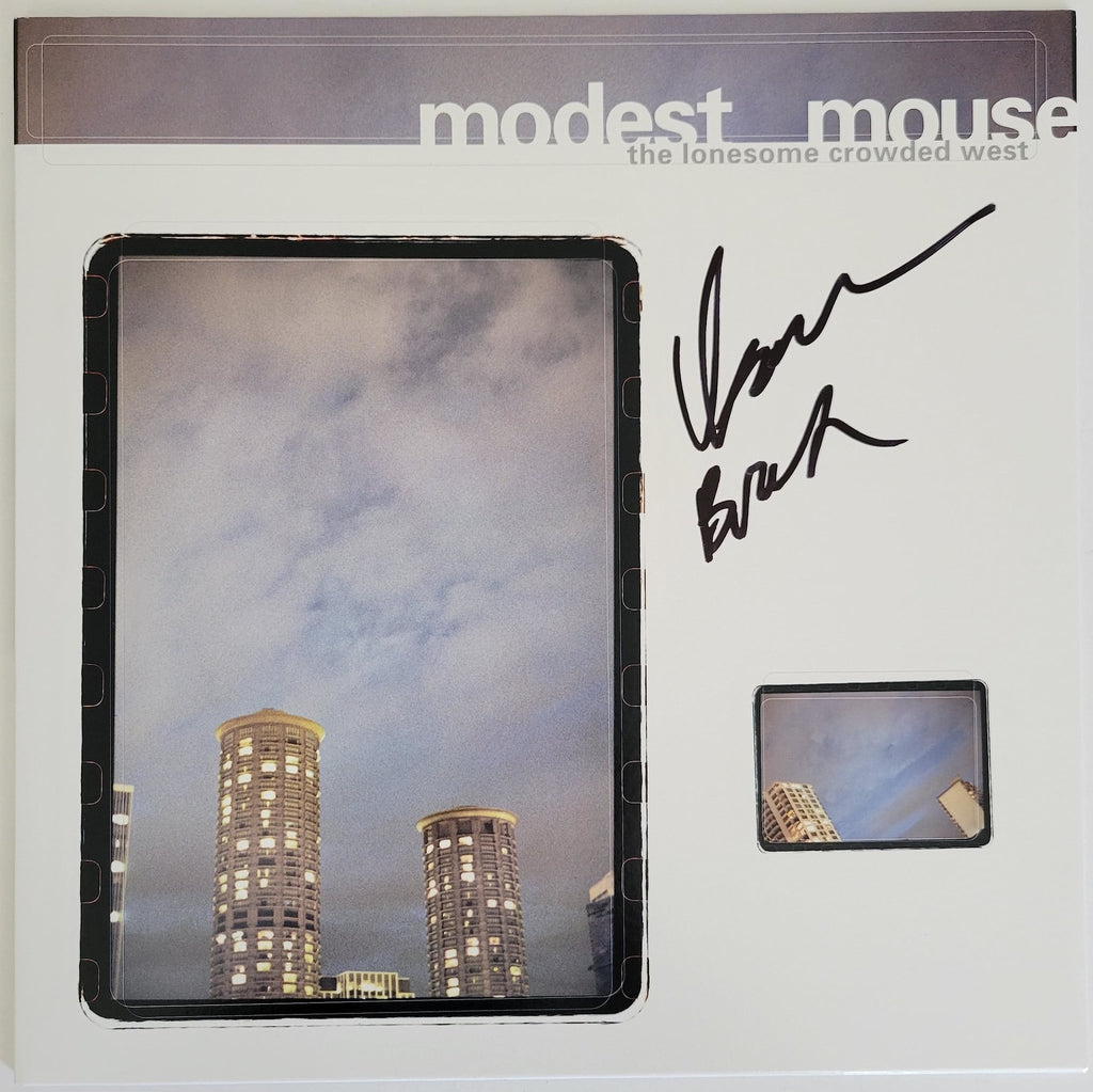 Isaac Brock signed Modest Mouse The Lonesome Crowded West album, vinyl COA Proof STAR.