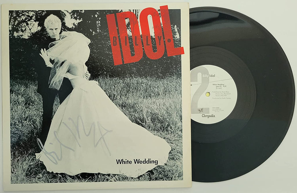 Billy Idol signed White Wedding album vinyl LP COA exact proof autographed STAR