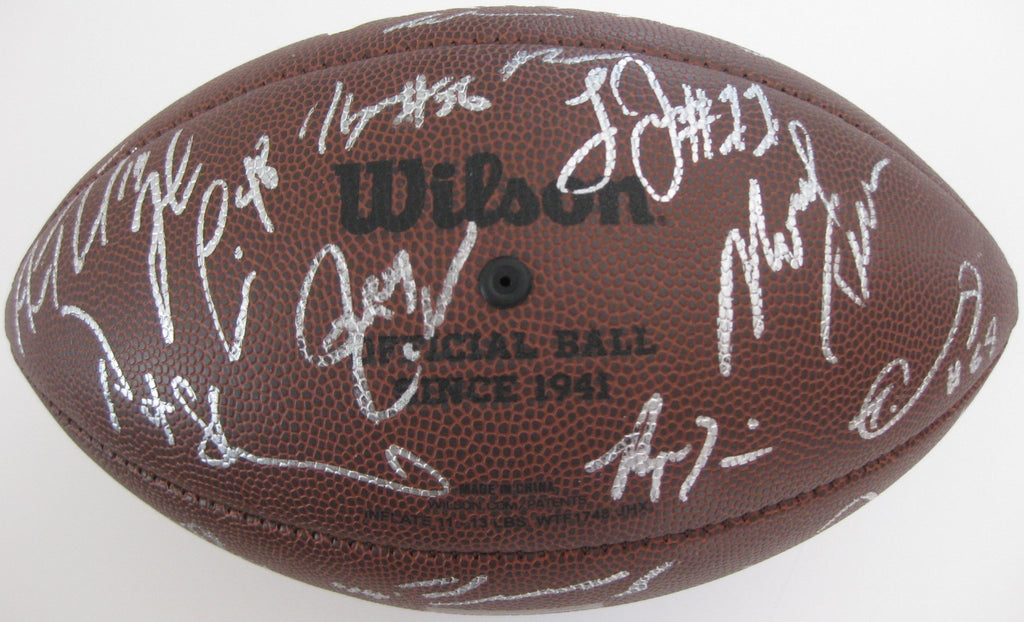 2016-2017 Minnesota Vikings team, signed, autographed, NFL logo football - COA and proof included