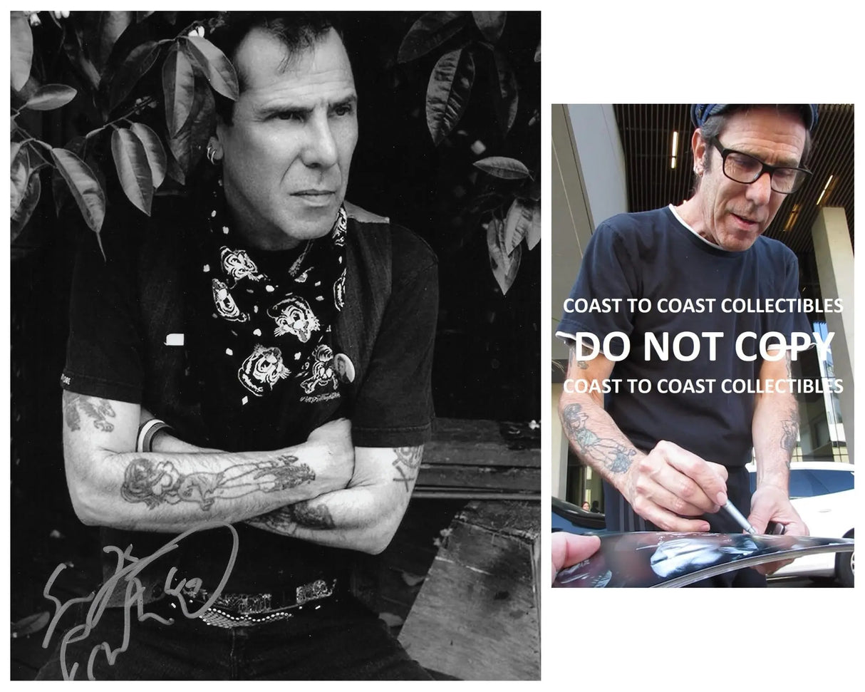 Slim Jim Phantom Stray Cats Drummer signed 8x10 photo proof COA autographed STAR