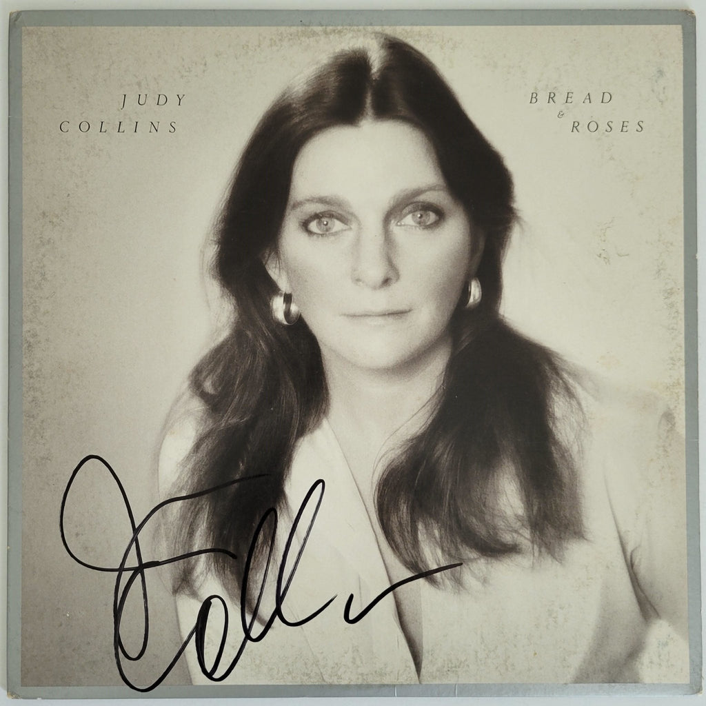 Judy Collins signed Bread and Roses album vinyl record COA proof autographed STAR