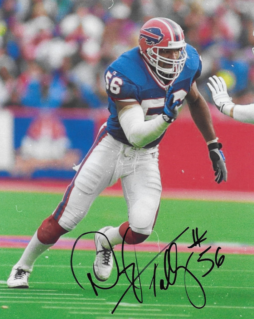 Darryl Talley signed Buffalo Bills football 8x10 photo Proof COA autographed.