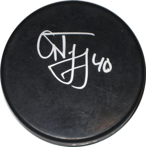 Alex Tanguay Colorado Avalanche,Flames signed,autographed Hockey Puck,COA proof
