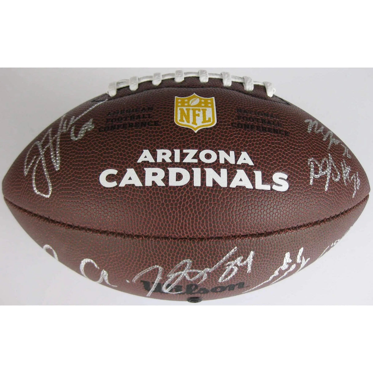 2016-2017 Arizona Cardinals, Team, Signed, Autographed, NFL Logo Football,