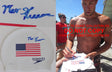 Matt Grevers USA Olympic gold swimmer signed autographed USA swim cap COA proof
