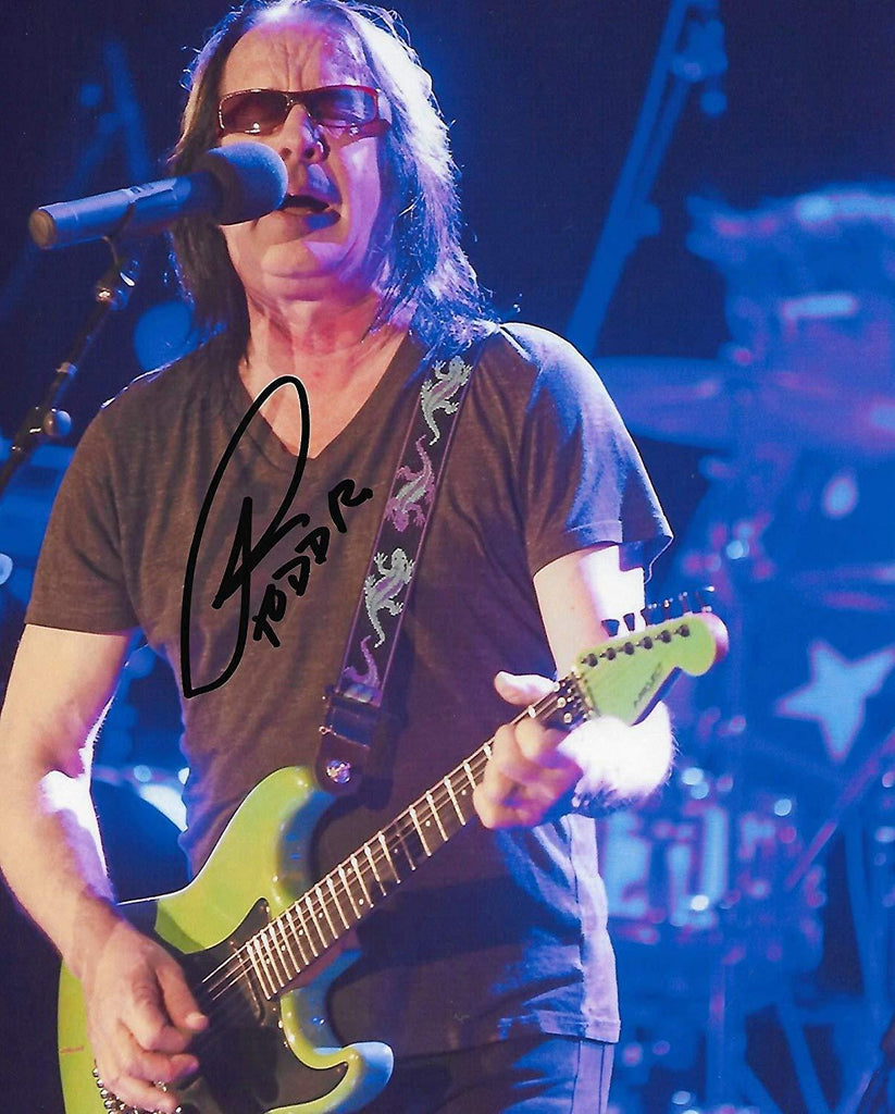 Todd Rundgren Utopia rock star signed, autographed, 8x10 photo,proof COA.
