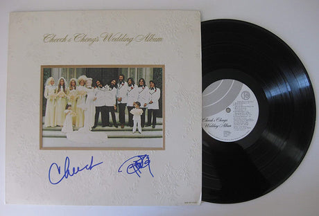 Cheech and Chong signed Wedding vinyl Record album proof Beckett COA autograph STAR
