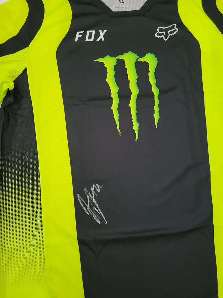 Jason Anderson Supercross Motocross signed Monster Jersey COA proof autographed