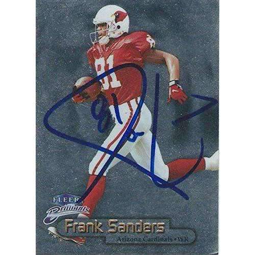 1998 Frank Sanders, Arizona Cardinals, Signed, Autographed, Fleer Football Card, Card # 33,