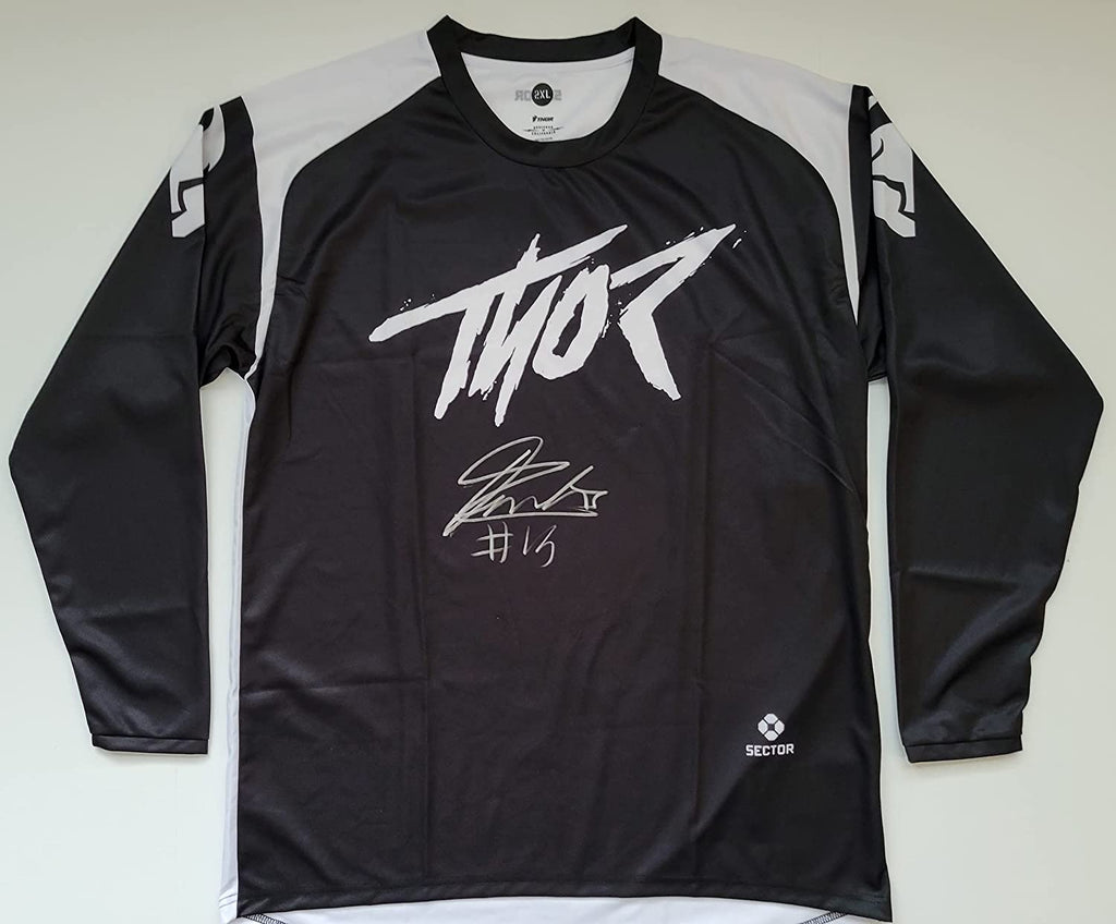 Dylan Ferrandis Supercross Motocross signed Thor Jersey COA proof autographed.