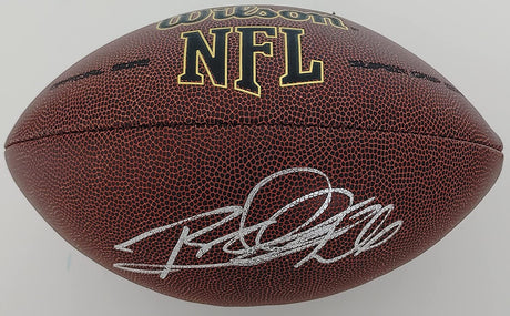Rod Woodson Pittsburgh Steelers Raiders 49ers signed NFL football proof Beckett COA