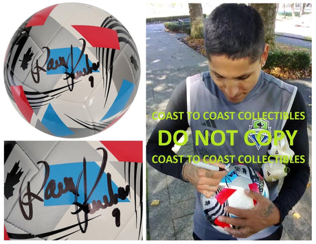Raul Ruidiaz Seattle Sounders FC signed soccer MLS ball COA proof autographed.