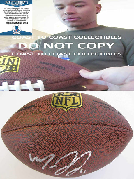 Marvin Jones Jacksonville Jaguars Lions signed Duke football proof Beckett COA autograph