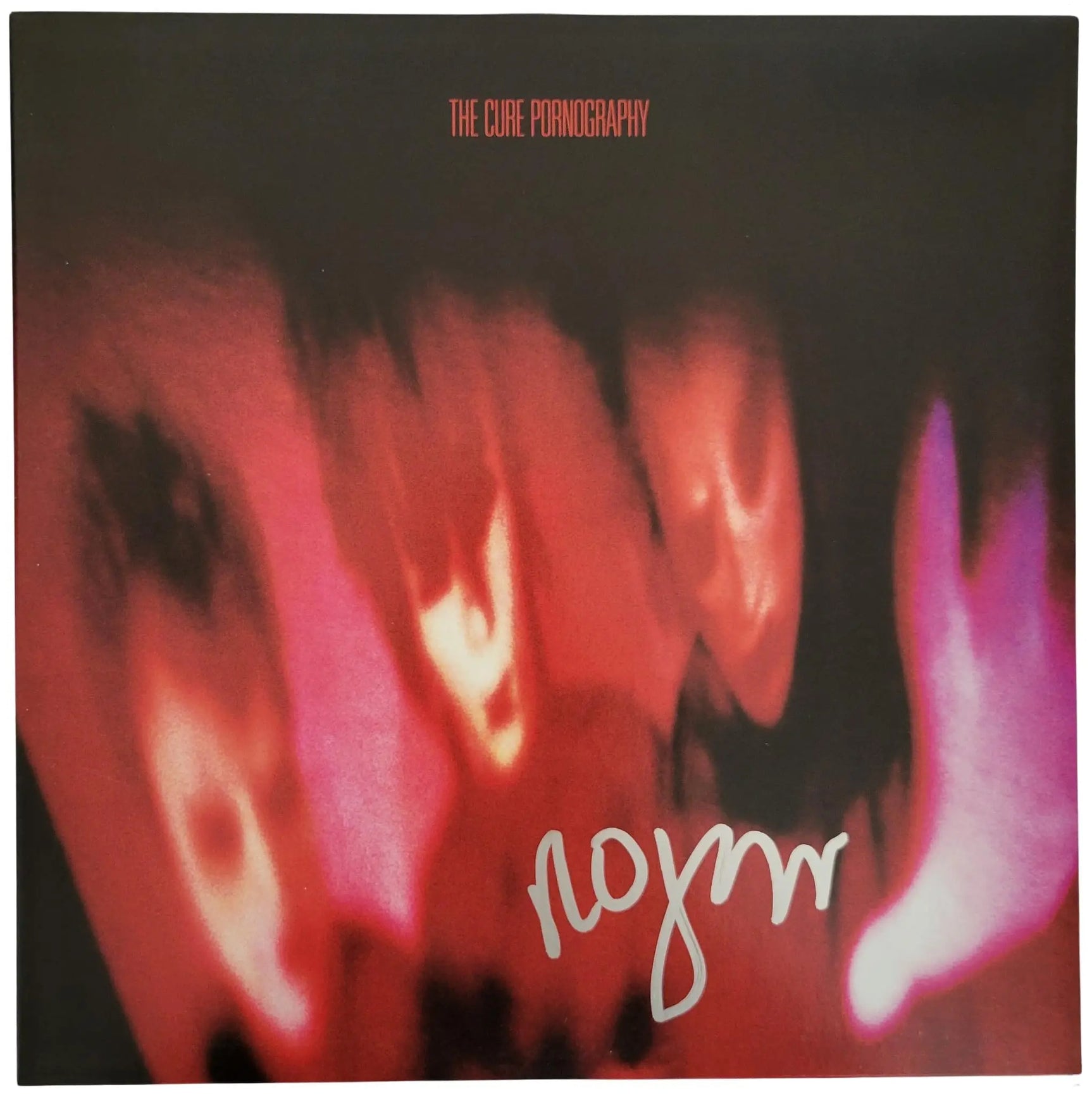 Robert Smith signed The Cure Pornography album, Vinyl Record COA proof Star