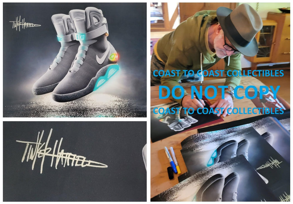 Tinker Hatfield signed Nike MAG Back To The Future 16x20 photo proof autographed STAR