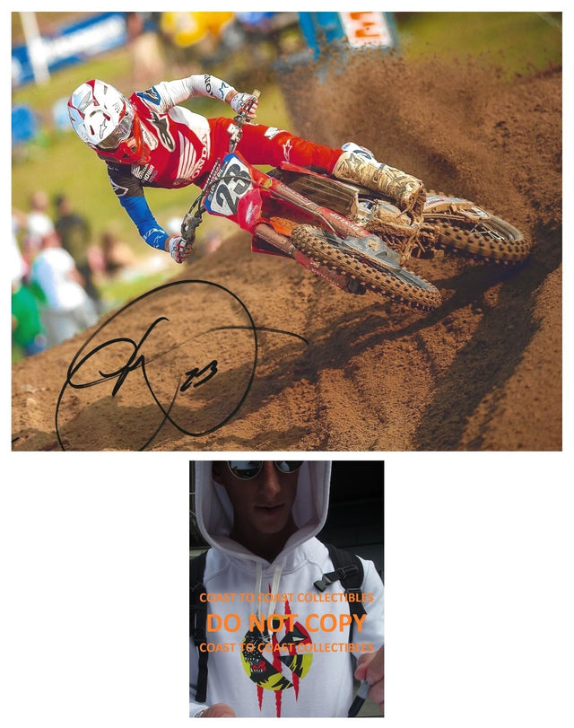 Chase Sexton Motocross Supercross Racer Signed 8x10 Photo COA Proof Autographed