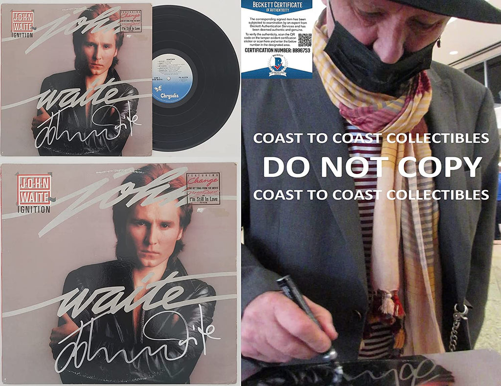 John Waite signed autographed Ignition album vinyl record proof Beckett COA. STAR