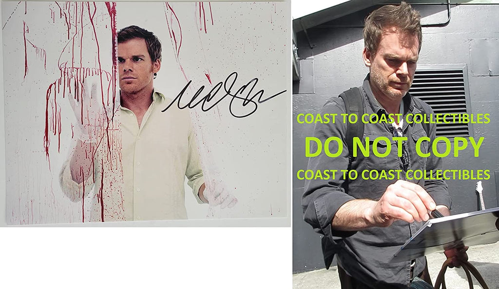 Michael C Hall signed Dexter 11x14 photo COA exact proof autographed, STAR