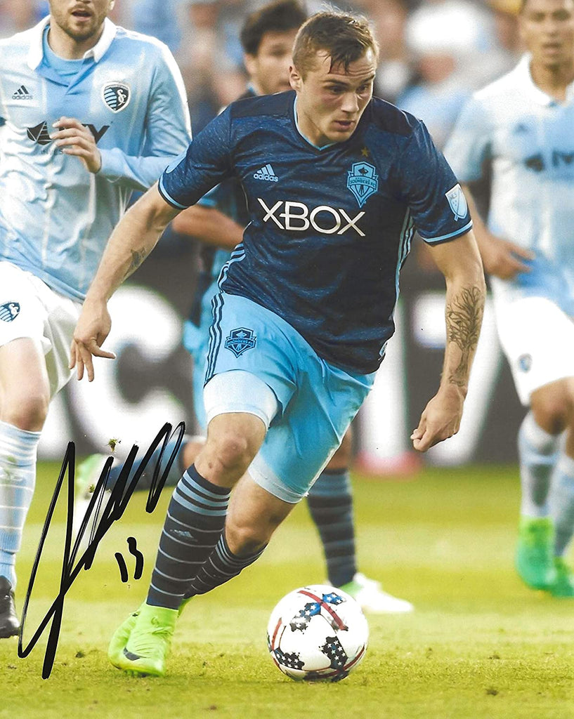 Jordan Morris autographed Seattle Sounders FC 8x10 photo exact proof COA.