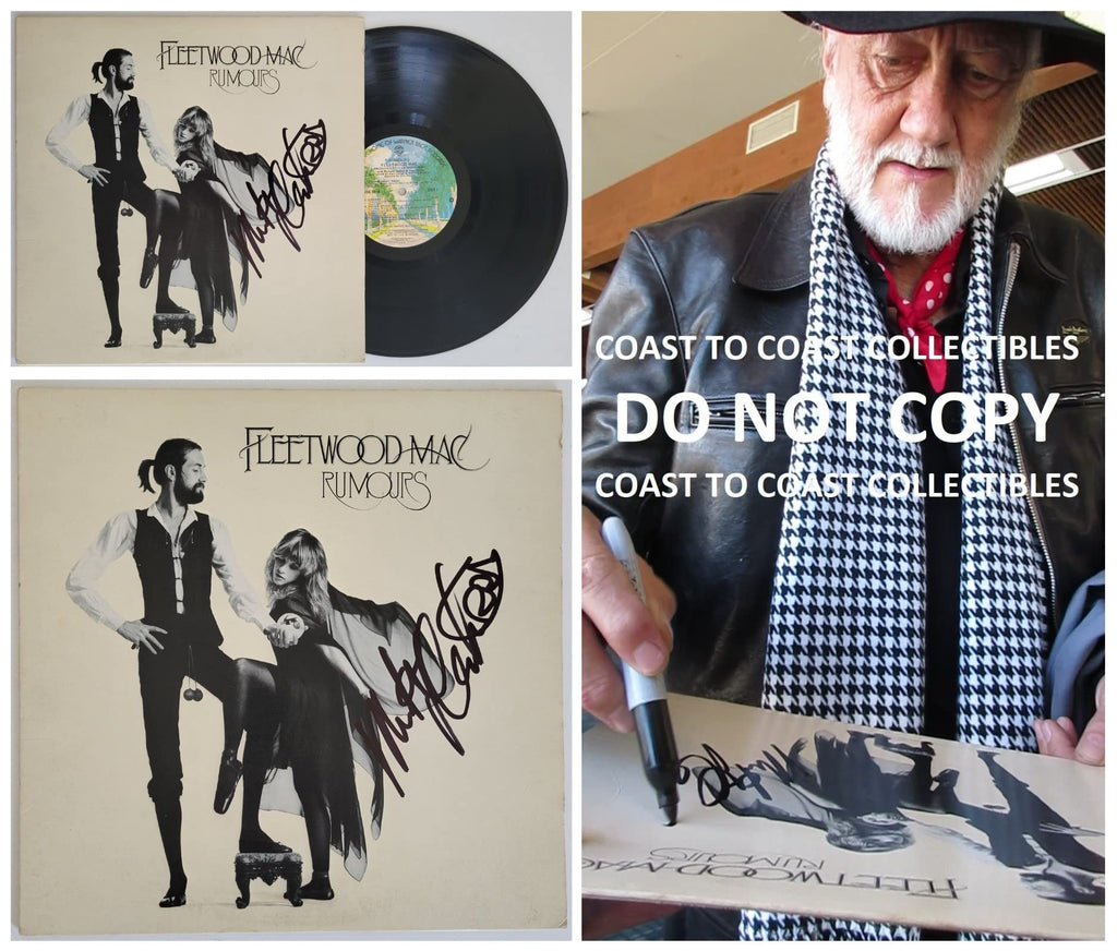 Mick Fleetwood signed Fleetwood Mac Rumours album proof vinyl proof STAR autographed