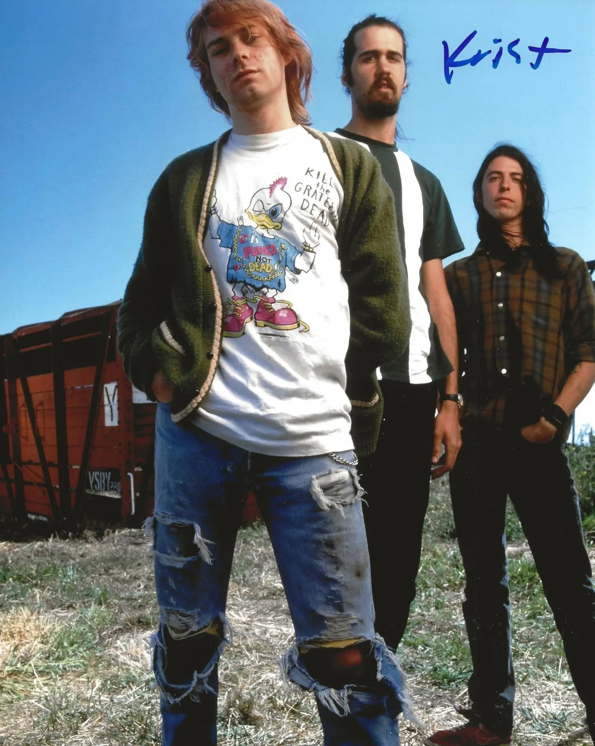 Krist Novoselic Signed Nirvana 8x10 Photo COA Proof Autographed, STAR...