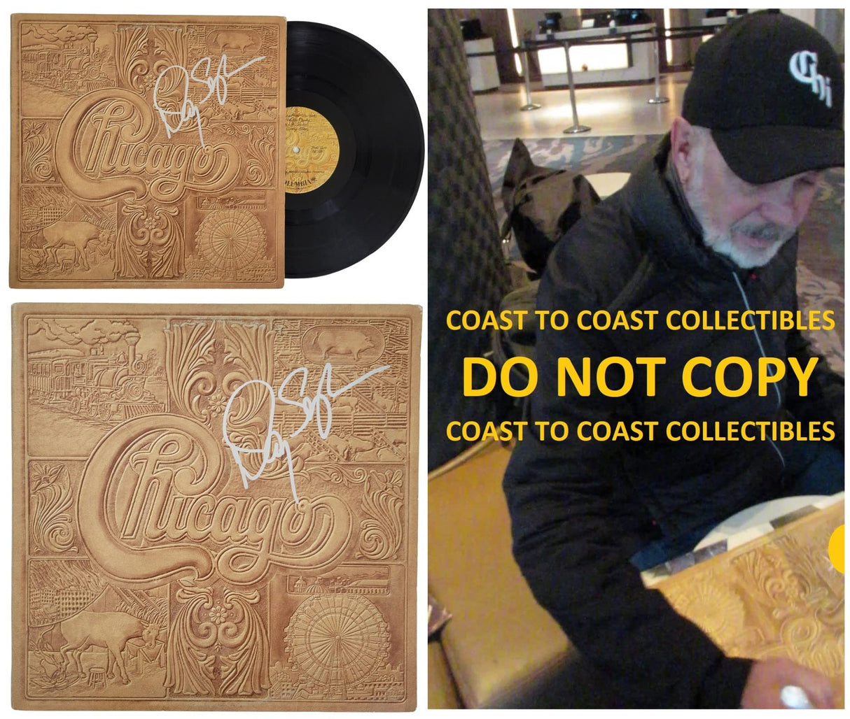 Danny Seraphine signed Chicago VII album vinyl record COA exact proof autographed STAR
