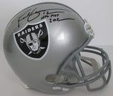 Rich Gannon 2002 NFL MVP signed Oakland Raiders full size helmet proof Beckett COA