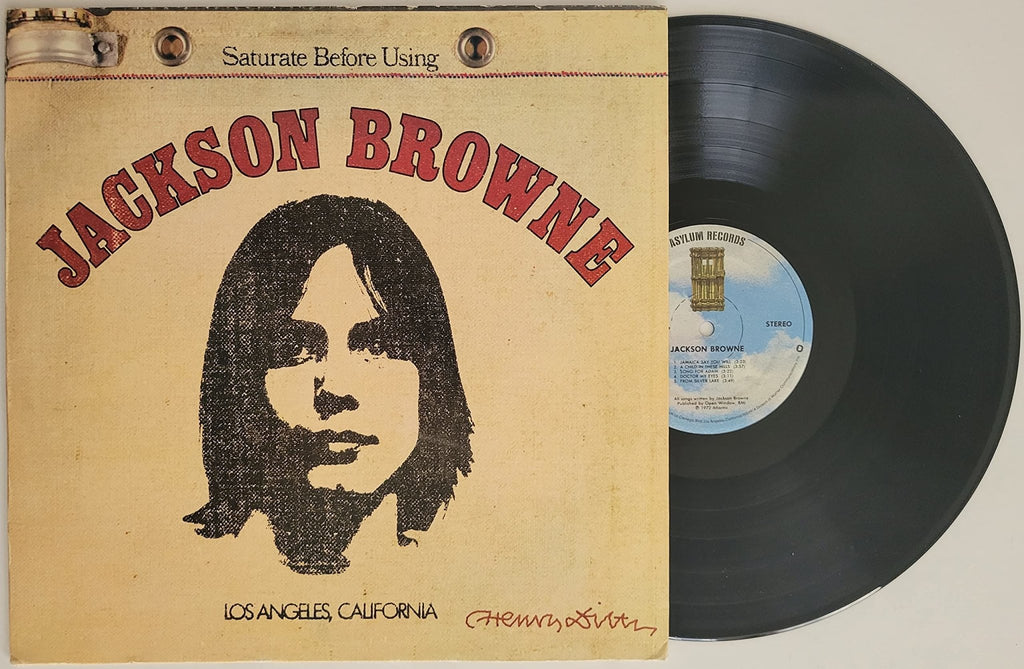 Henry Diltz signed Jackson Browne album vinyl record COA exact proof autographed STAR