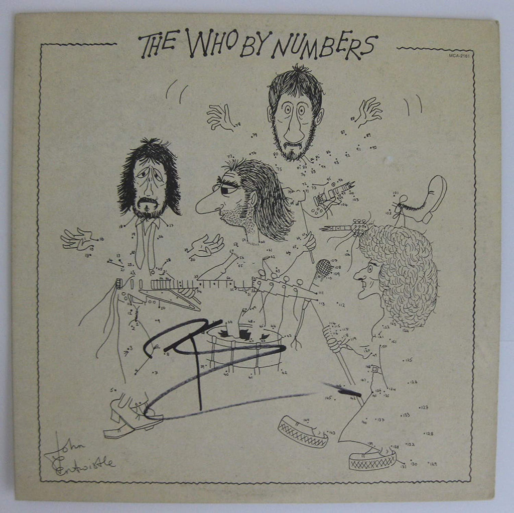 Pete Townshend signed The Who by numbers album vinyl record Proof Beckett COA STAR